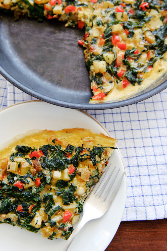 Jillian Michaels' Frittata with Spinach, Potatoes, Peppers, and Feta ...